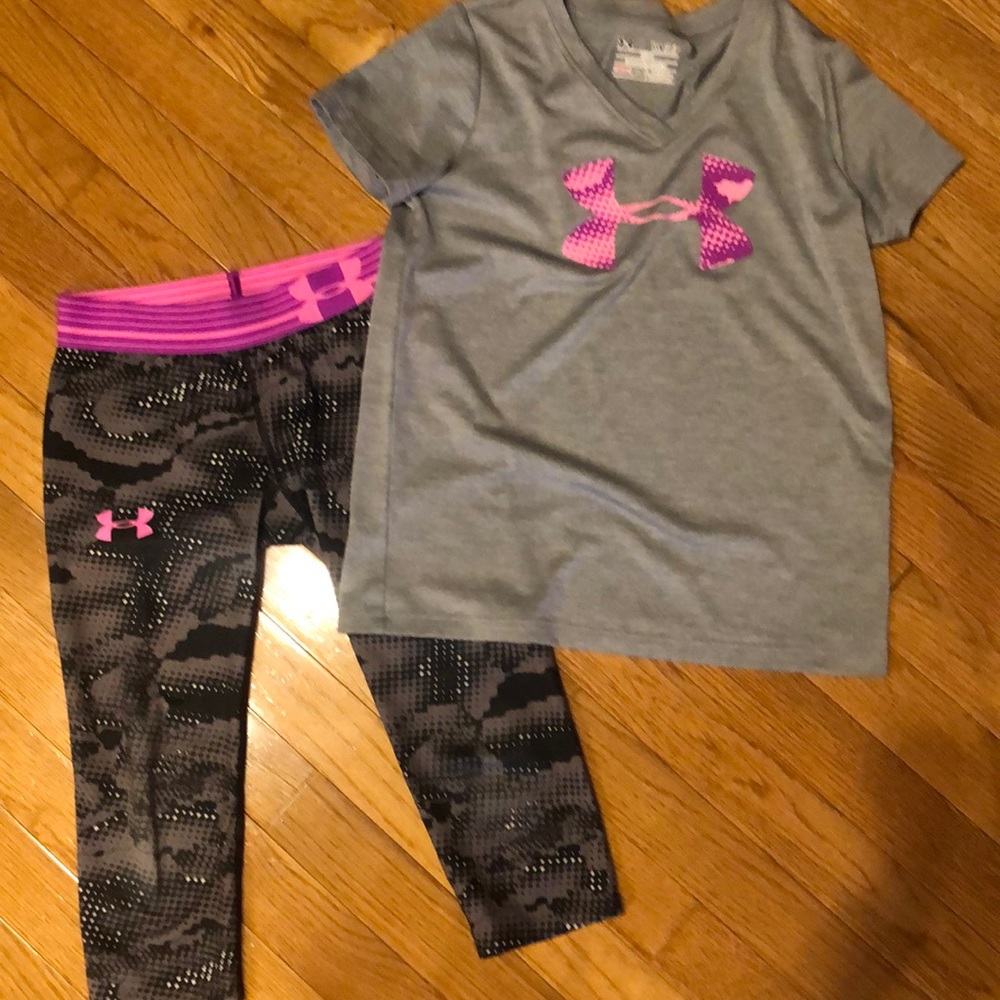Under Armour matching Capri set